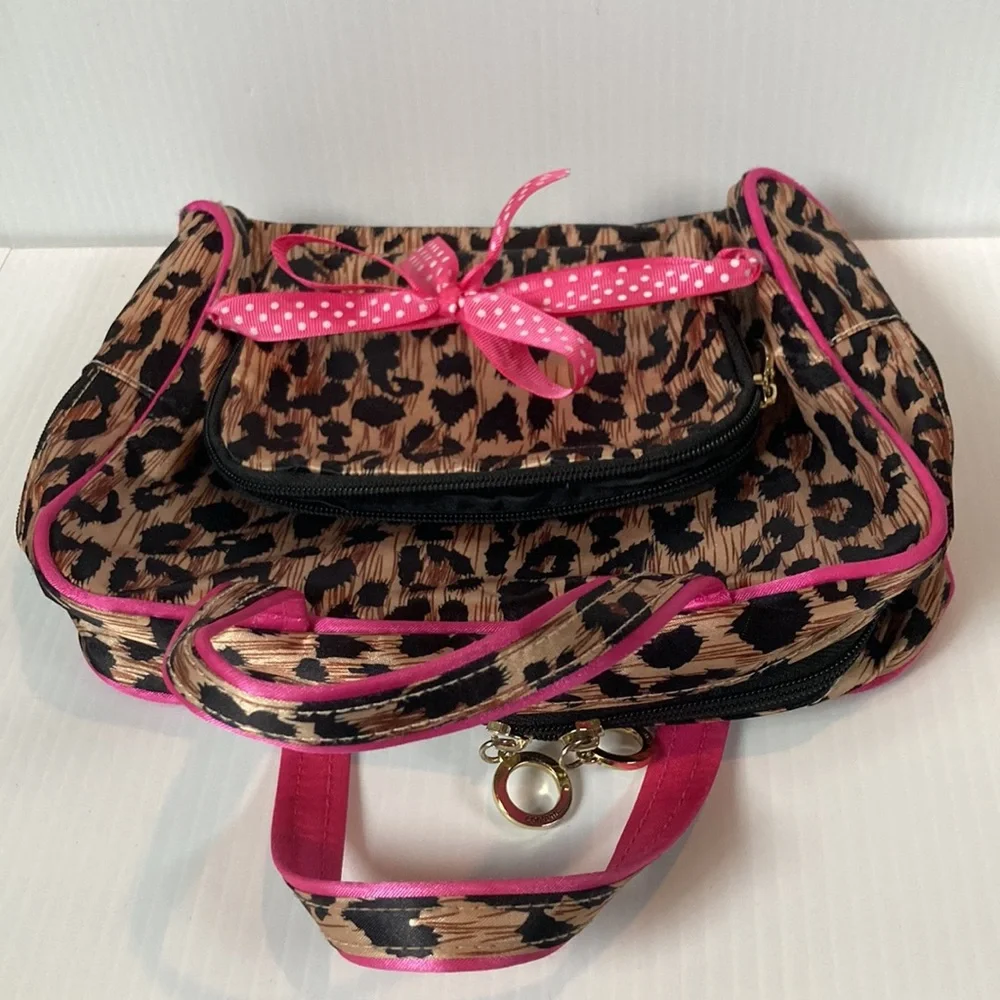 CHEETAH LEOPARD Cosmetic Makeup Travel Bag Pouch Set of 2